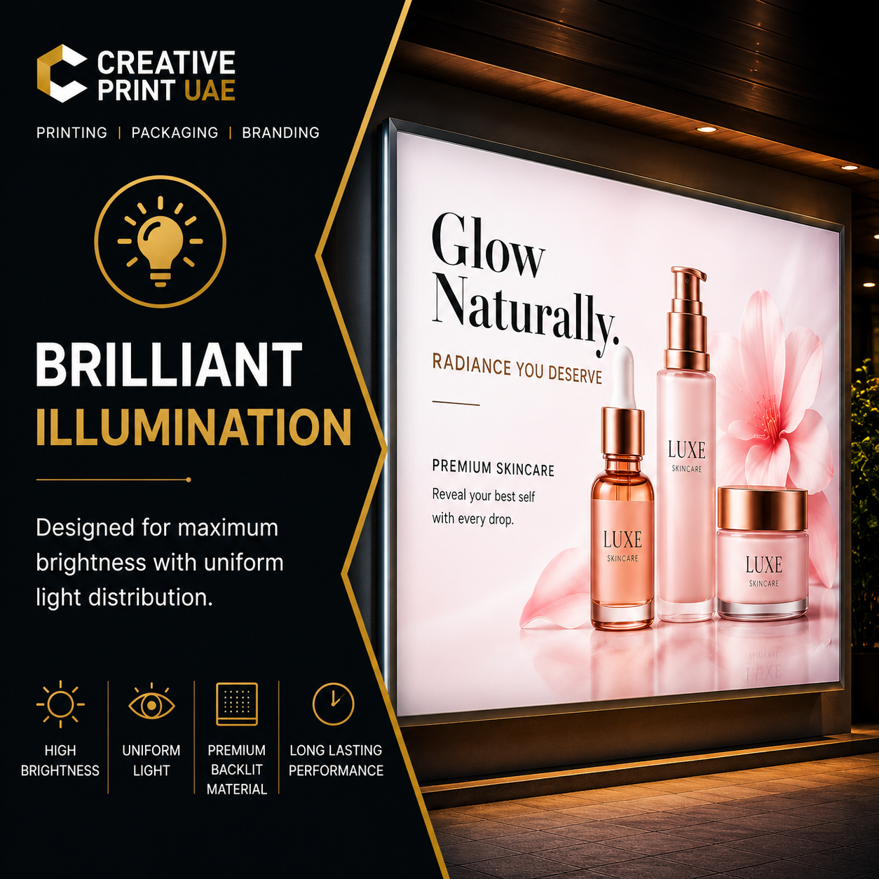 Backlit Banner Printing Dubai | Premium Light Box