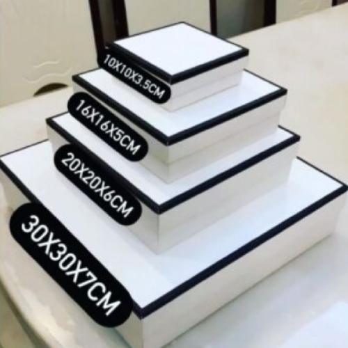 Custom Black Border Cardboard Boxes – Stylish & Durable