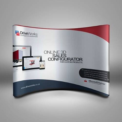 Curved Backdrop | Bespoke Exhibition & Event Backdrops Dubai