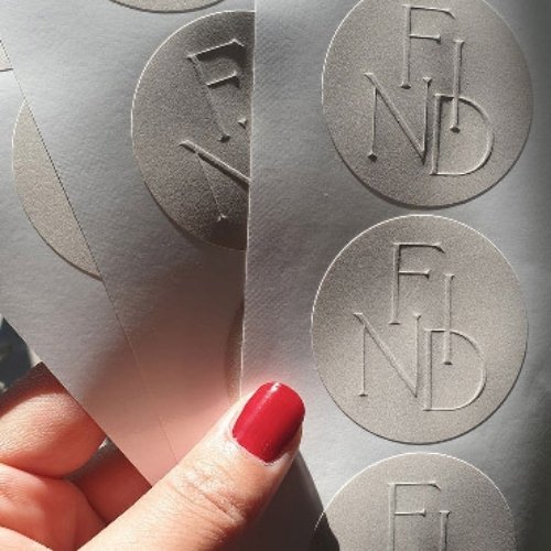Custom Embossed Stickers - Premium Textured Finish - Image 3