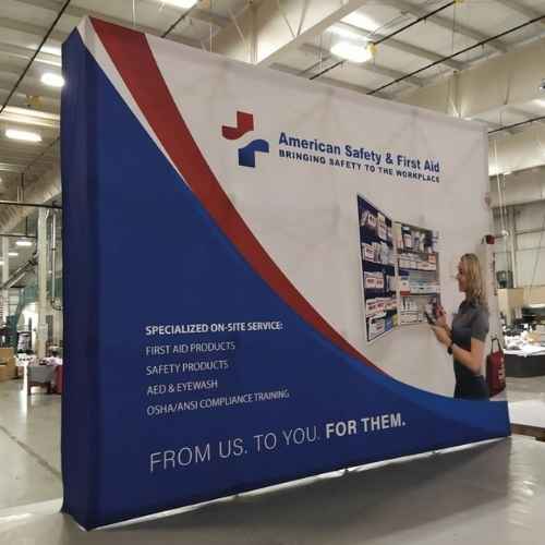 Indoor Fabric Backdrop | Portable Popup Display Stand.