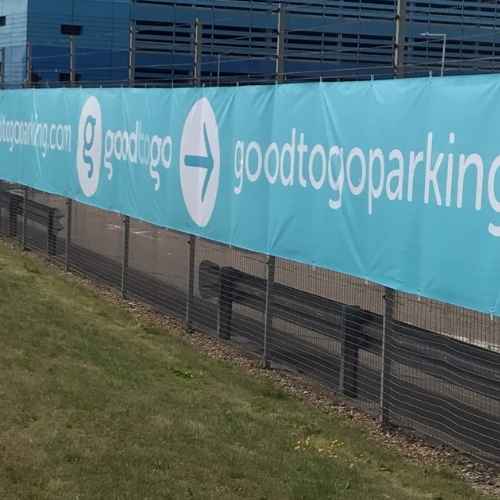 Custom Fence Banner Stand | Creative Printing Dubai - Image 4