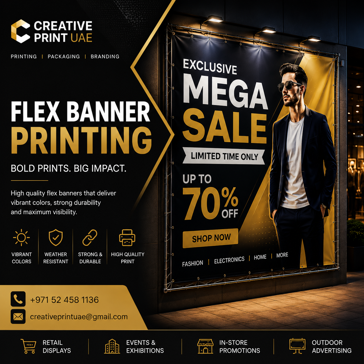 Flex Banner Printing Dubai | PVC Banner