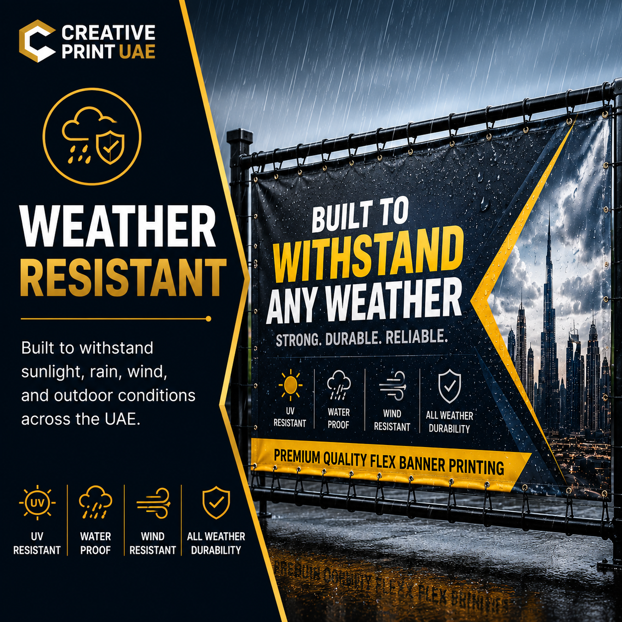 Flex Banner Printing Dubai | PVC Banner