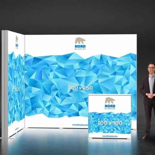 Custom Iceland Backlit Shell Scheme Booth in Dubai