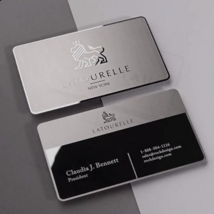 Luxury Metal Business Cards | Laser Cut & Custom Engraved
