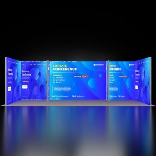 Modular Backlit Exhibition Display Stand - Image 4