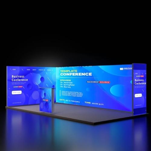 Modular Backlit Exhibition Display Stand - Image 2