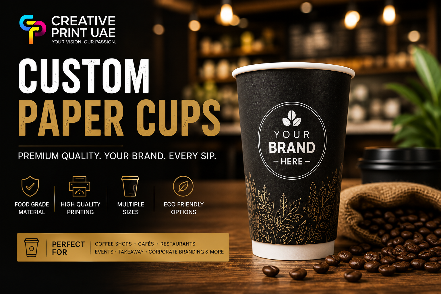 Custom Paper Cup Printing Dubai