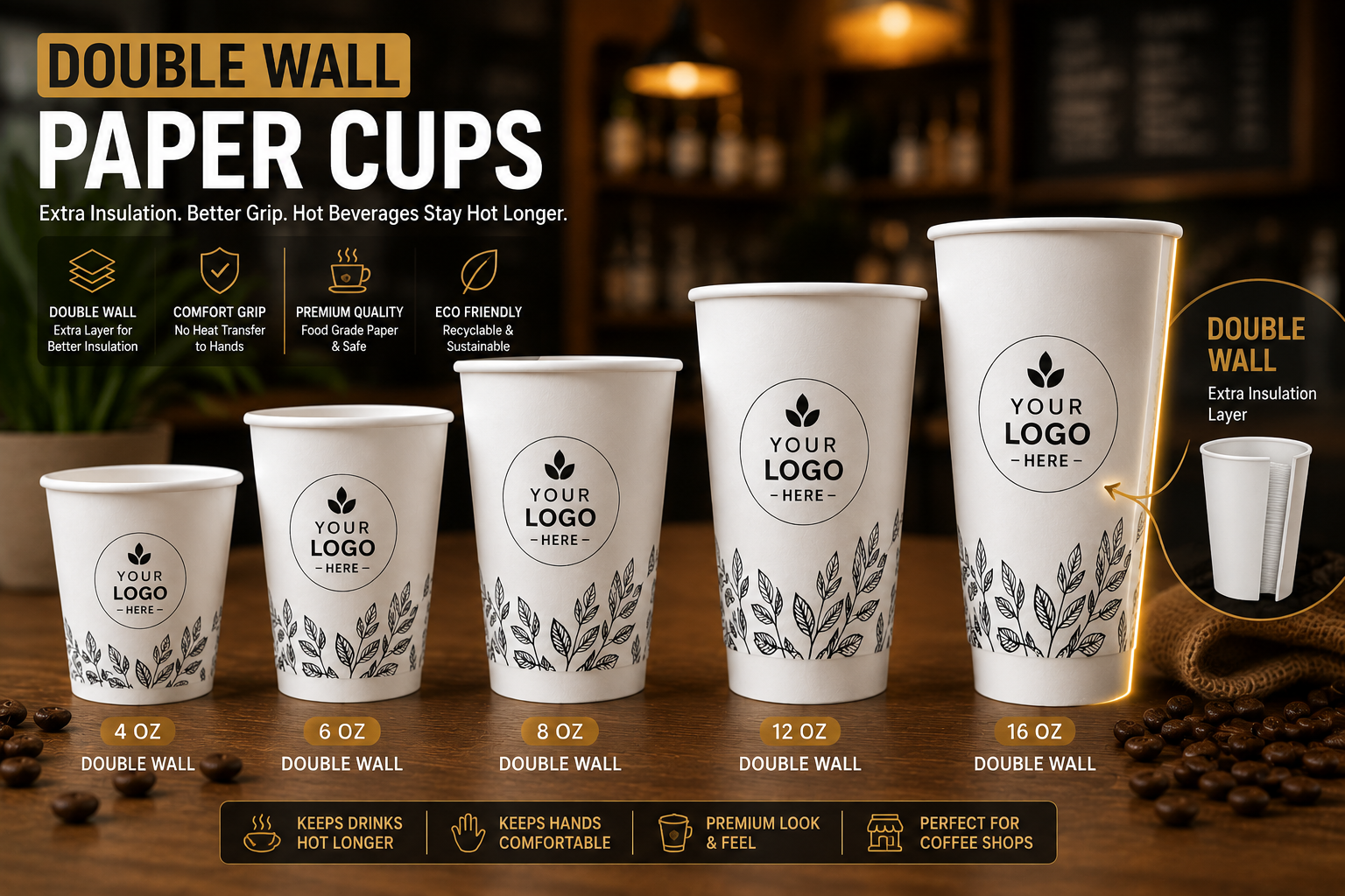Custom Paper Cup Printing Dubai