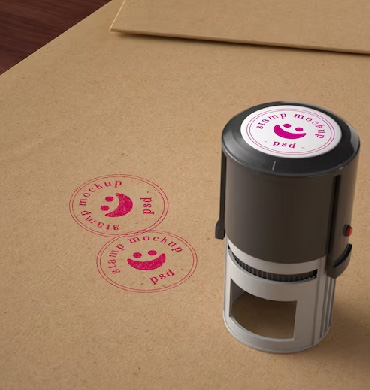 Custom Round Stamps – Professional & Stylish