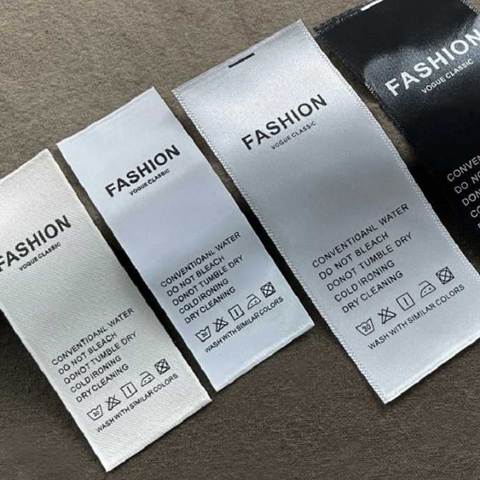 Premium Custom Satin Labels – Elegant & Comfortable Branding