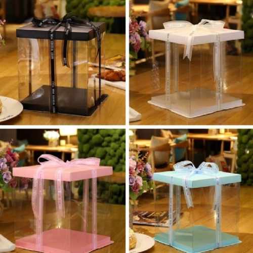 Custom Transparent Cake Boxes – Stylish Dessert Packaging