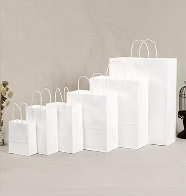 White Paper Bags – Clean, Elegant & Custom Printed Packaging