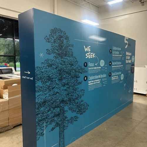 Wooden Display Backdrop | Vibrant colors printing - Image 2